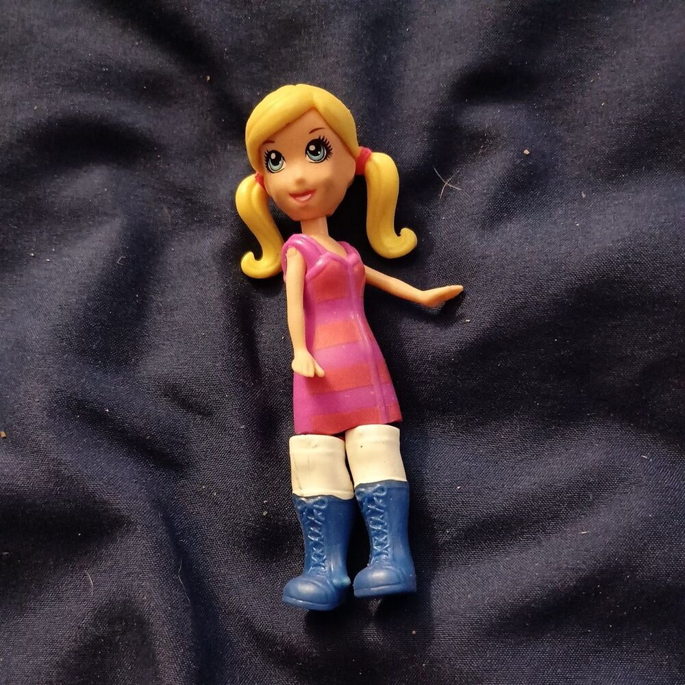 Polly Pocket Blonde Hair 3.75" Doll Moveable Arms